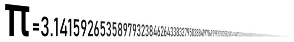 快乐Pi日3月14日数学数字横幅背景图 — 图库照片