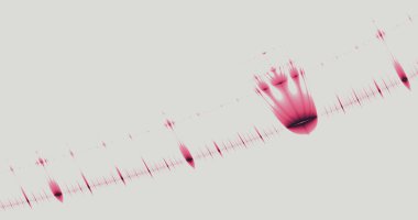 Dekoratif fraktal arkaplan grafiğinin bir çizimi