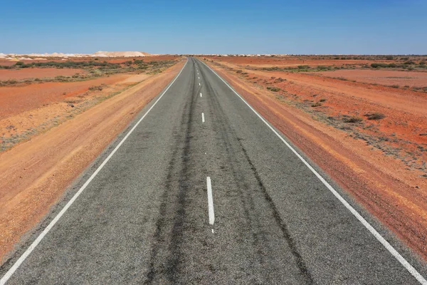 Una Imagen Una Vista Aérea Desde Una Carretera Centro Australia — Foto de Stock