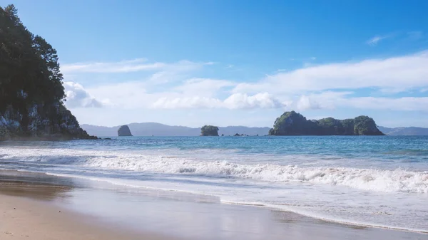 Una Imagen Hermosa Playa Hahei Nueva Zelanda —  Fotos de Stock