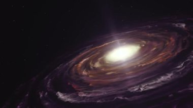 sarmal galaksi uzay sanatı 3d animasyonu