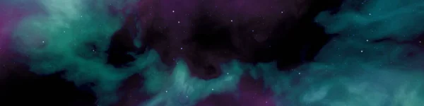 Galaxy Space Nebula Banner Background Illustration — Stock Photo, Image