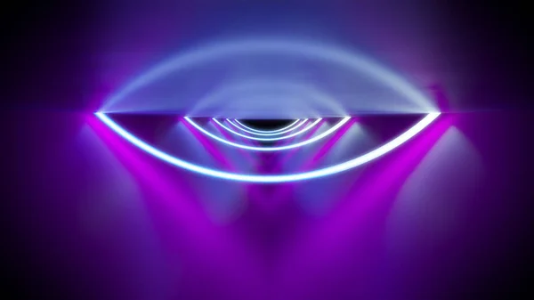 Ein Magenta Neon Lights Art Background Illustration — Stockfoto