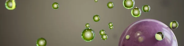 Strange Bubbles Background Banner Illustration — Stock Photo, Image