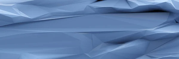 Blue Low Poly Background Banner Illustration — Stock Photo, Image
