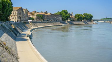 An image of Arles in France with river Rhone clipart