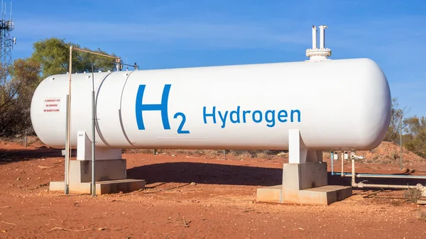 Een Moderne Waterstoftank Voor Hernieuwbare Energie — Stockfoto