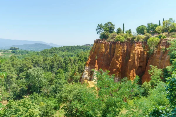 Μια Εικόνα Του Όμορφου Τοπίου Του Roussillon Γαλλία — Φωτογραφία Αρχείου