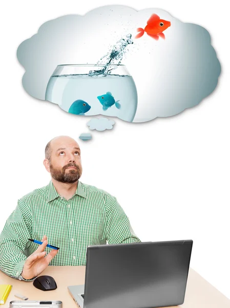 Business man dreaming — Stock Photo, Image