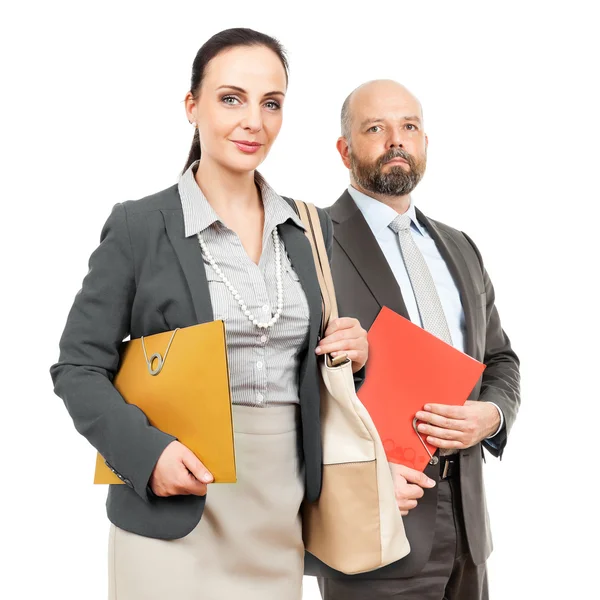 Business man and business woman — Stock Photo, Image