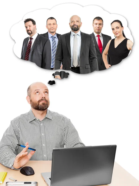 Business man thinking — Stock Photo, Image