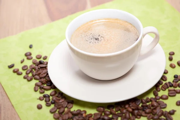 Coffee with beans — Stock Photo, Image