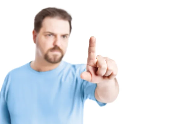 Handsome man pointing — Stock Photo, Image