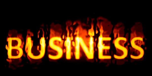 Бизнес сжигание — стоковое фото