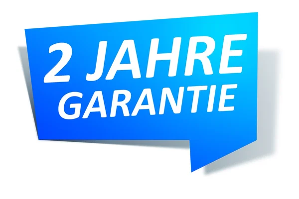 Elemento web 2 Jahre Garantie — Foto Stock