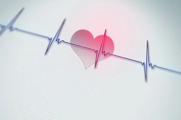 Heart rate background — Stock Photo, Image