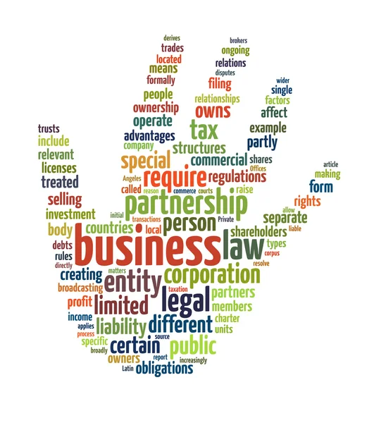 Business text cloud — Stock Photo, Image