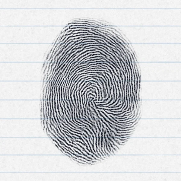 Fake finger print — Stock Photo, Image