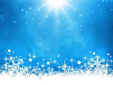 Mavi Noel arkaplanı