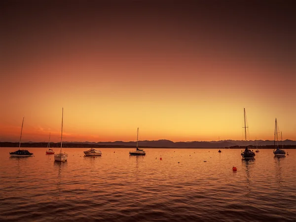 Tutzing atardecer — Foto de Stock