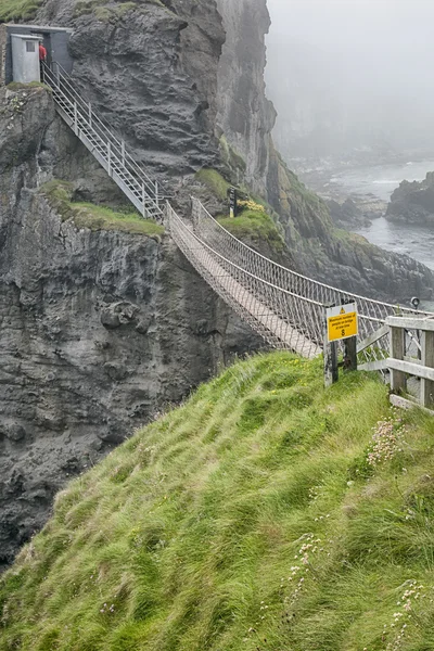 Rope bridge at carrick a reed — Stock Photo, Image