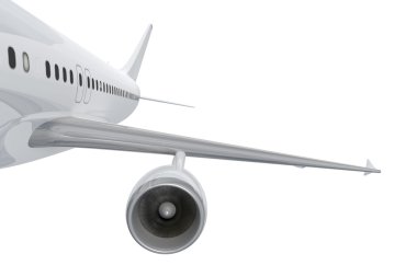 Uçağın arka görünüm