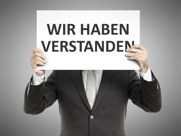 Business man bericht — Stockfoto