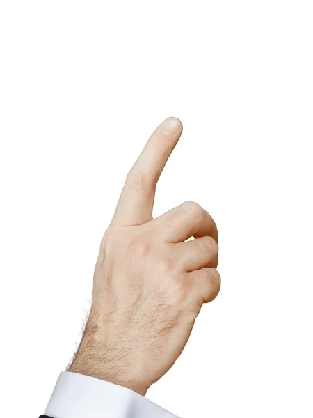男性の手を指す — ストック写真