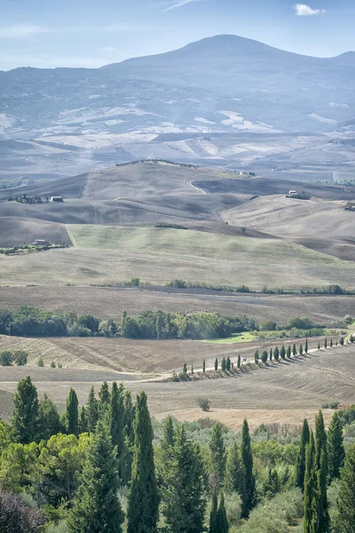 Bela paisagem perto de Pienza Itália — Fotografia de Stock