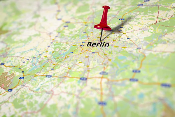 Mapa berlin — Fotografia de Stock