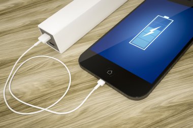 akıllı telefon ve güç banka