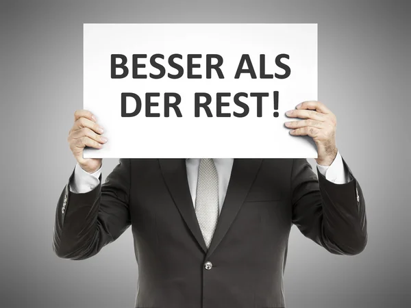 Botschaft eines Geschäftsmannes — Stockfoto