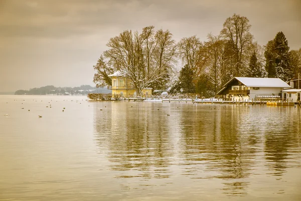 Tutzing vinter — Stockfoto