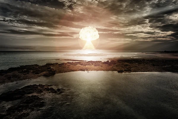 Explozia bombei nucleare — Fotografie, imagine de stoc