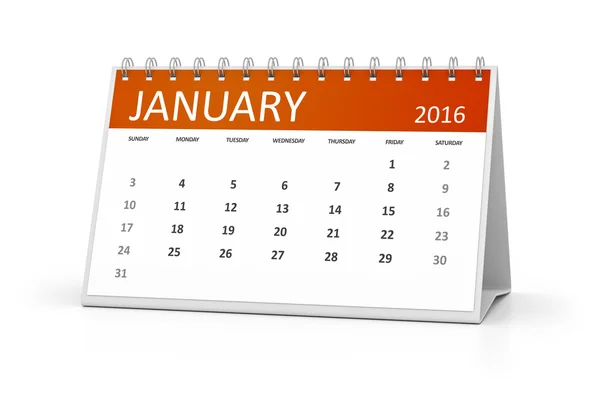 Calendario dei vostri eventi di gennaio — Foto Stock