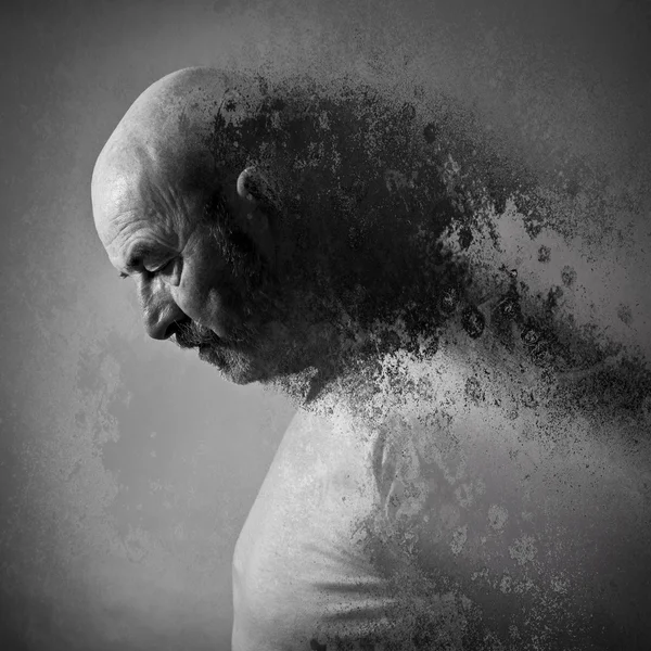 Old man sorrow — Stock Photo, Image