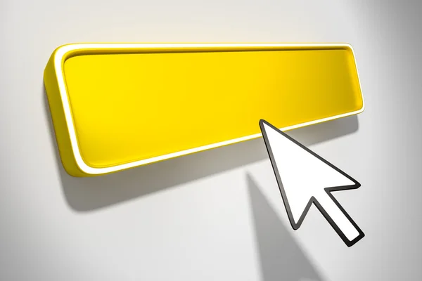Tamaño icono botón amarillo —  Fotos de Stock