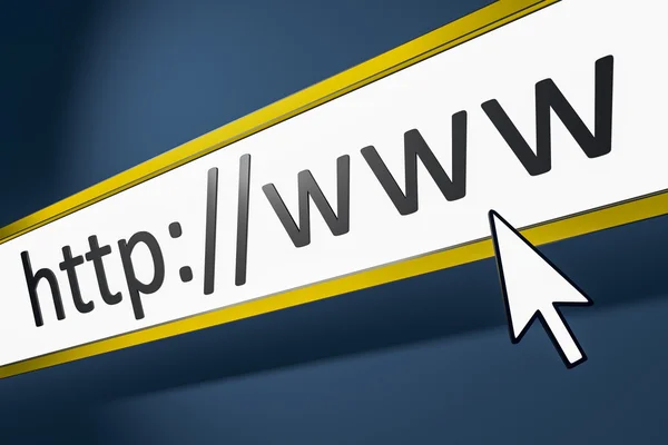 Icona del browser Internet visibile — Foto Stock
