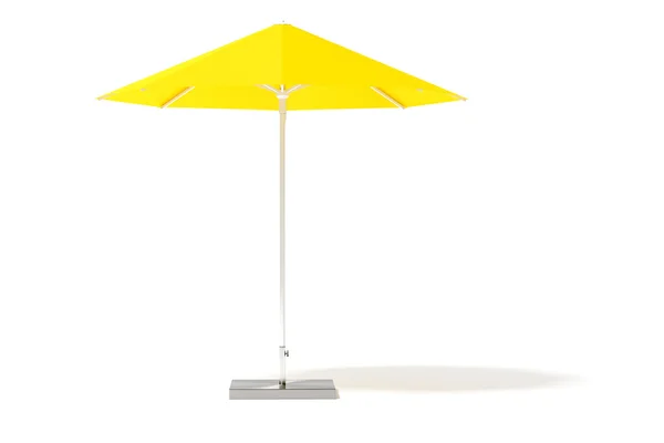 Yellow sun protection umbrella — Stock Photo, Image
