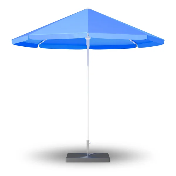 Parapluie de protection solaire bleu — Photo