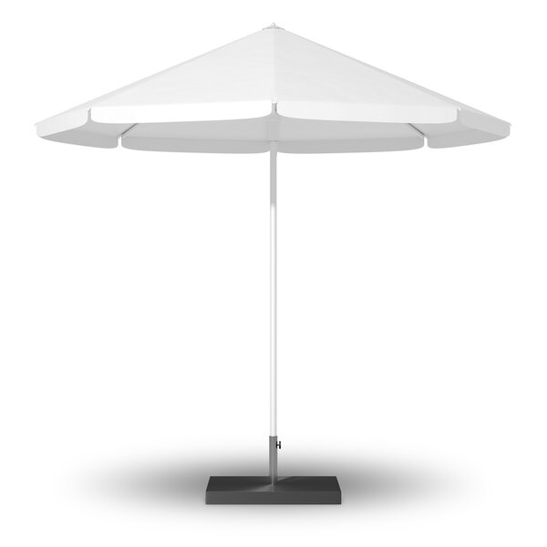 White sun protection umbrella