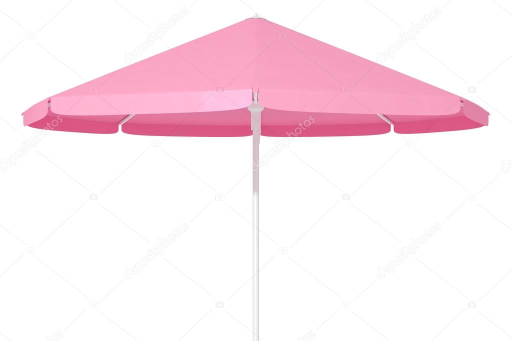 Pink sun protection umbrella
