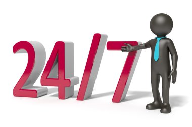24/7 yazıt ile insan render
