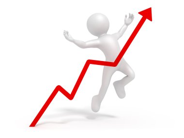 Basit beyaz insan atlama