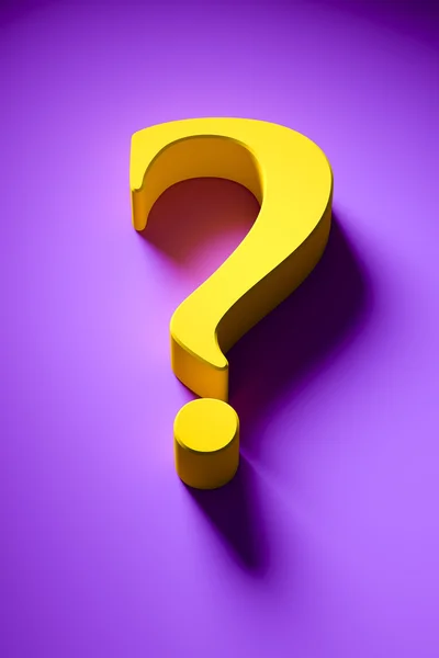 Stylish question mark — Stock Photo, Image