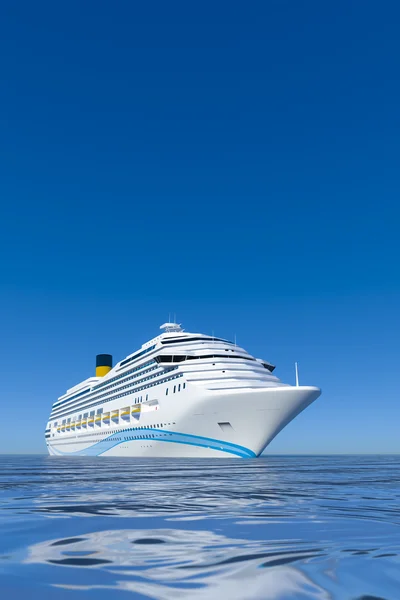 Witte cruiseschip — Stockfoto