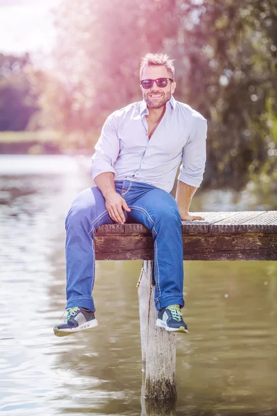 Bearded young man — Stock Photo, Image