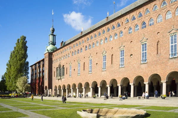 著名的斯德哥尔摩市政厅 — 图库照片