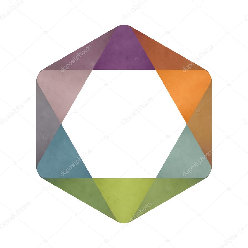 Abstract colorful geometric shape