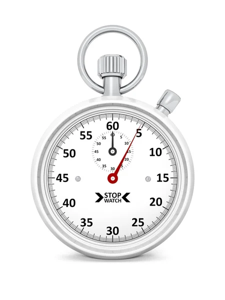 Stopwatch with red pointer — Stock Photo, Image